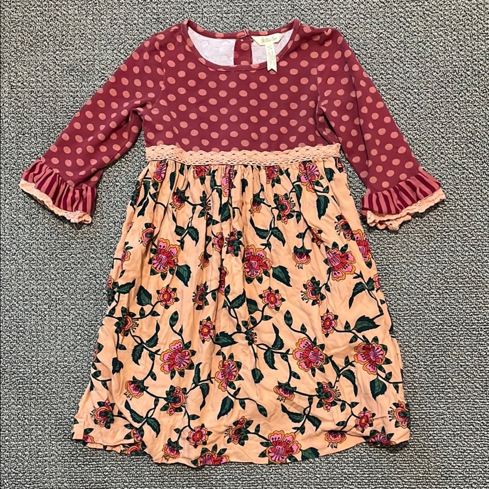 Matilda Jane Polka Dot and Floral Kids Dress